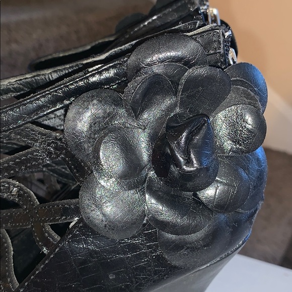 Anne Michelle black caged heels. - Picture 3 of 5